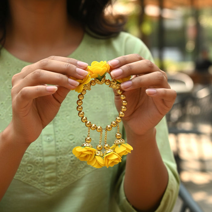 Traditional Pooja Wrist Ornament Haldi Kada Bracelet (1 Pc) by Your Brand