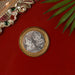 Premium Gold & Silver Dual-Tone Religious Coin with Lakshmi Ganesh Design by Your Brand