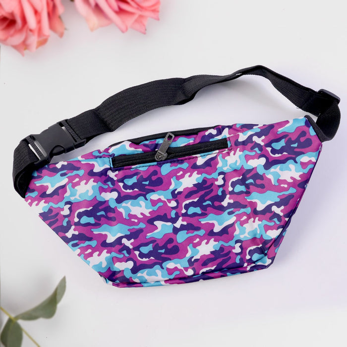 Stylish Camouflage Print Waist Bag (1 Pc) by Your Brand
