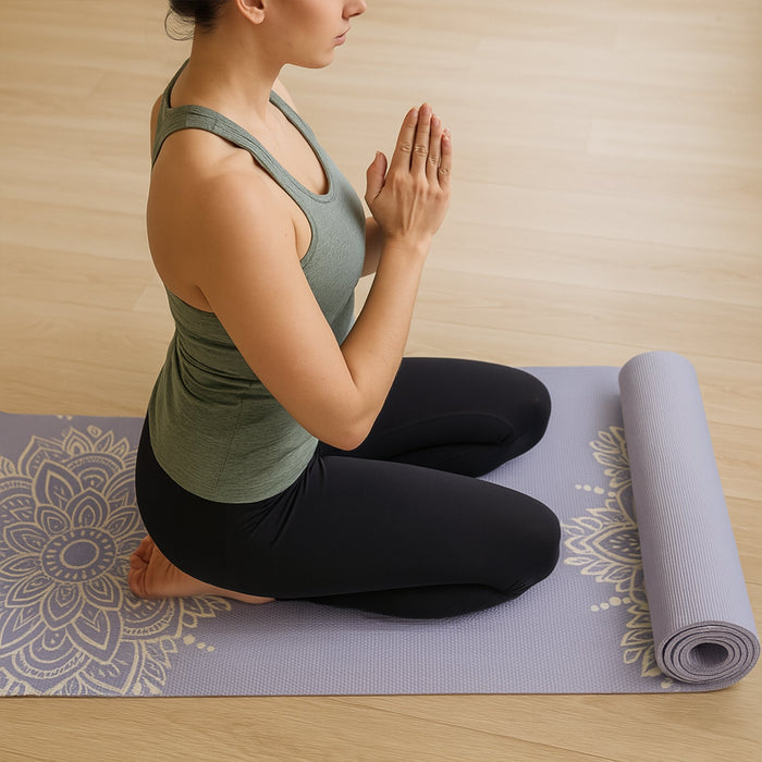 Premium Non-Slip Printed Yoga Mat (Mix Color – 1 Pc) by Your Brand