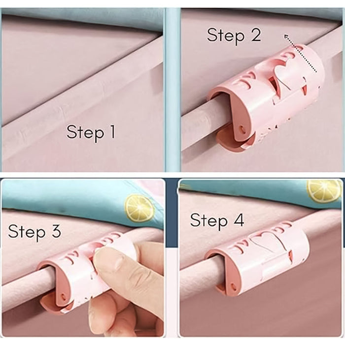 Bed Sheet Clips, Elastic Fitted Quilt Bed Sheet Holder (1 Pc) by Your Brand