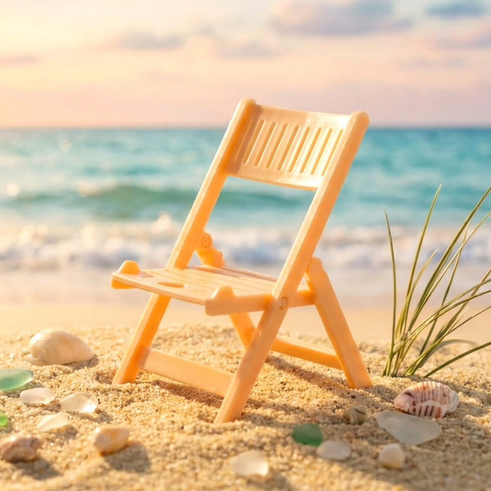 Mini Chair Shape Mobile Stand Holder (1 Pc / Peach Color) by Your Brand