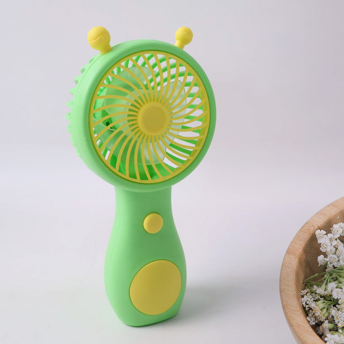 Cute Cartoon Style Rechargeable Mini Handheld Fan (1 Pc) by Your Brand