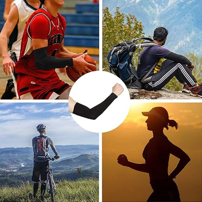 Stretchable Elbow Support Compression Sleeves (1 Pair) by Your Brand