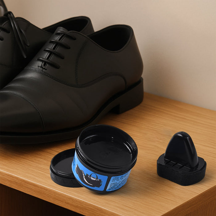 Instant Shoe Shine Sponge with Liquid Polish (1 Pc) by Your Brand