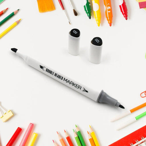 24-Color Double-Ended Art Markers Set for Kids & Adults (24 Pc) by Your Brand