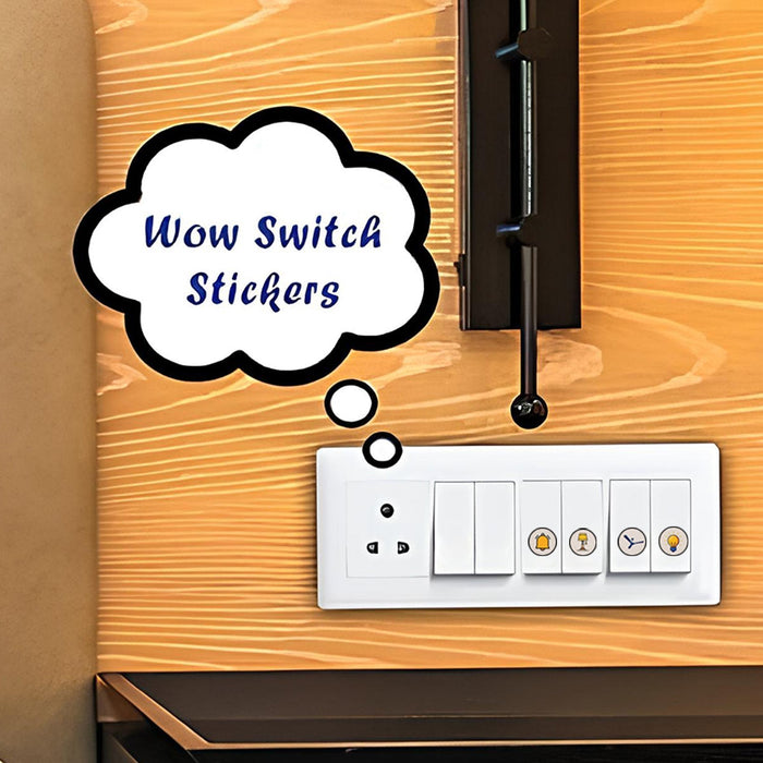 Pack of 10 Sheet Smart Switch Icon Sticker Sheet (10 Sheet, multi Icons) by Your Brand