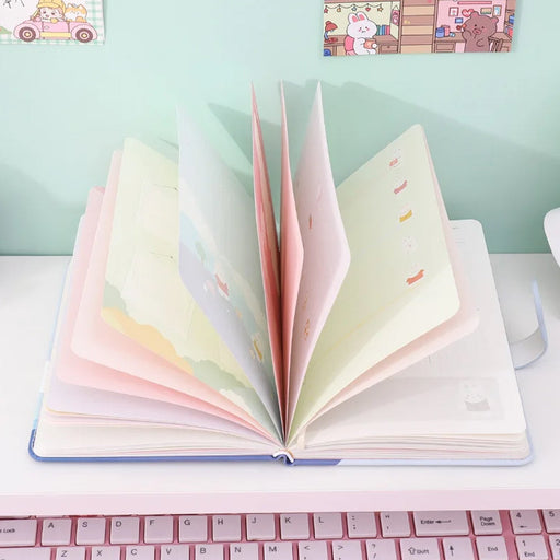Notebook Diary Budget Books Office Accessories Notepad Journals School Students Diary Portable Travel Hand Books, Notebooks for Girls Diary Notepad for College Students Stationary Items Best Birthday Return Gifts ( 12.4x16.8 CM / 112 Pages) by Your Brand
