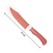 Compact kitchen knife with a protective sheath.