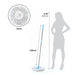 Spin Mop with Bigger Wheels and Plastic Auto Fold Handle for 360 Degree Cleaning by Your Brand