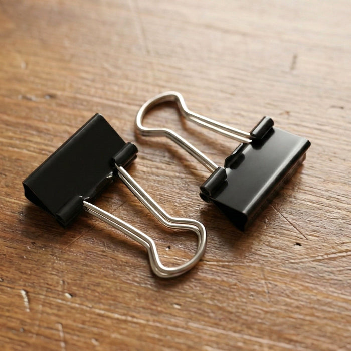 Heavy-Duty Black Binder Clips Set (19 mm, 40 Pc) by Your Brand