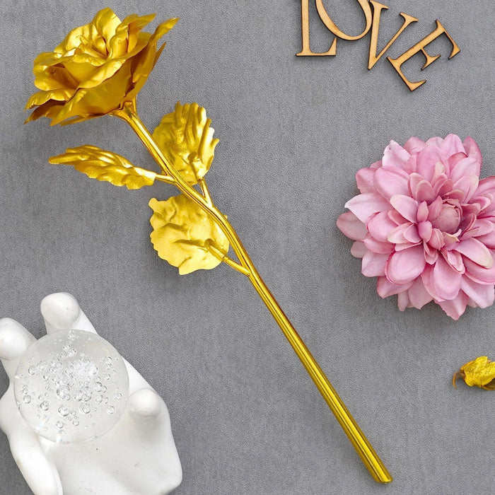 Golden Rose with Almonds chocolate Gift Set (1 Set) by Your Brand
