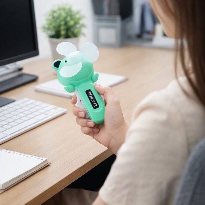 Cute Mini Handheld Fan (1 Pc, Mix Color & Design) by Your Brand