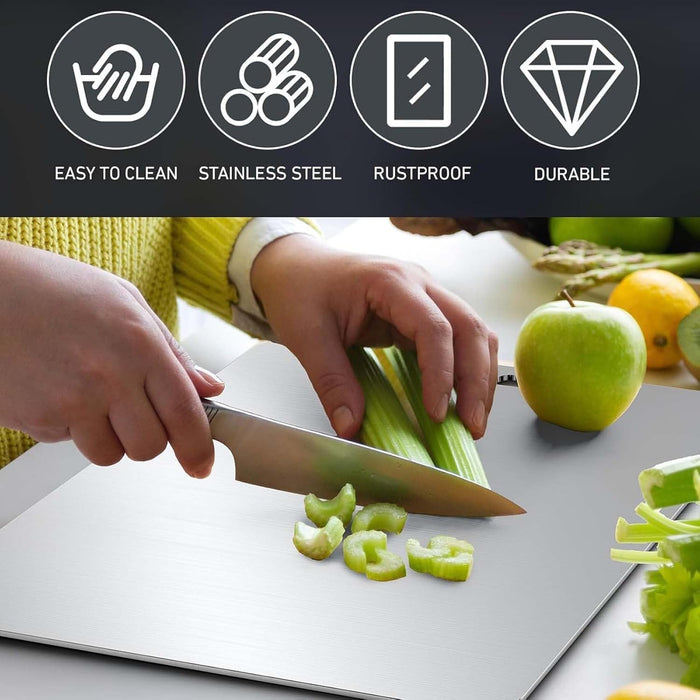 Supermom Medium Stello Stainless Steel Chopping Board