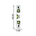 30 cm Aluminum Alloy Magnetic Torpedo Level Metric Rulers by Your Brand