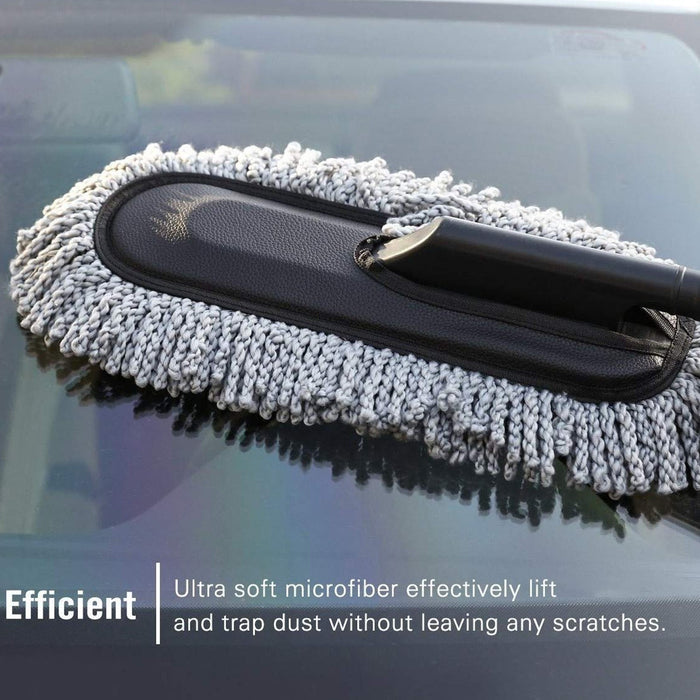 Car Duster, Long Retractable / Soft / Non-Slip / Handle by Your Brand
