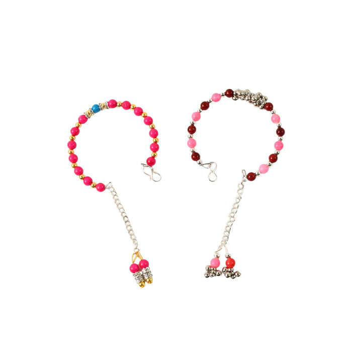 Traditional and Trendy Beaded Bracelet with Adjustable Chain (1 Pc) by Your Brand