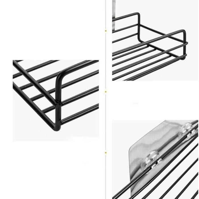 Multipurpose Wall Mount Metal Bathroom Shelf and Rack for Home and Kitchen. by Your Brand