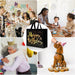Birthday Gift Bag with Gold Shiny Stars, Reusable Party Gift Bags (1 Pc) by Your Brand