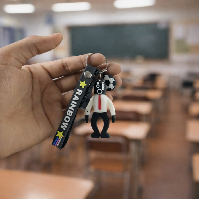 Rainbow Strap Cartoon Football Boy Keychain (1 Pc) by Your Brand