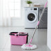 Quick Spin Mop With Steel Spin, Bucket Floor Cleaning, Easy Wheels & Big Bucket, Floor Cleaning Mop with Bucket by Your Brand