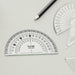 4-Piece Geometry Set, Triangle Ruler Protractor Straight Ruler by Your Brand