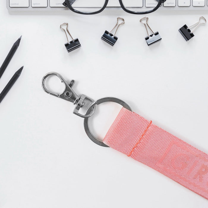 Fabric Ribbon Keychain (1 Pc, Mix Color) by Your Brand