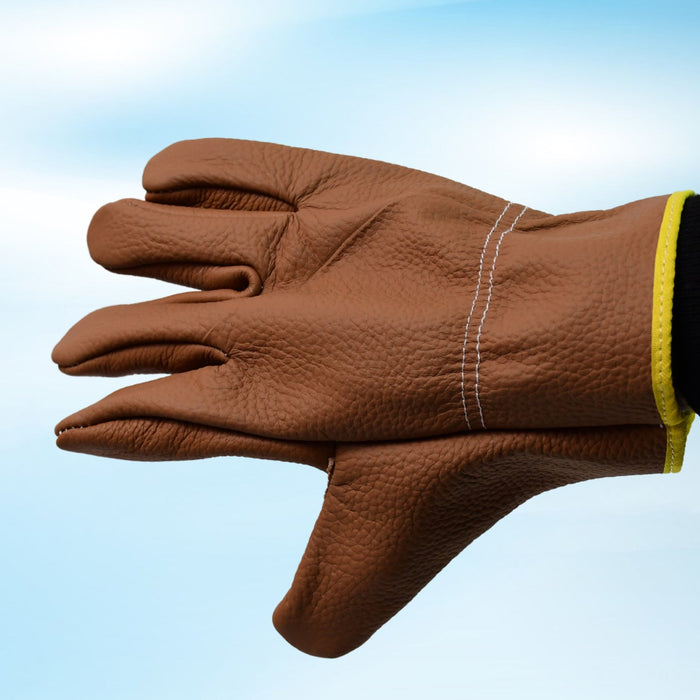 Gloves Gardening Gloves for Men Women Leather Gloves Heavy Duty Gloves (1 Pair) by Your Brand
