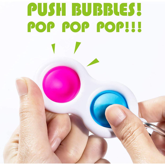 Simple Dimple Fidget Toy Mini Keychain by Your Brand