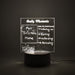 3D Acrylic Creative Lamp Decorative Light