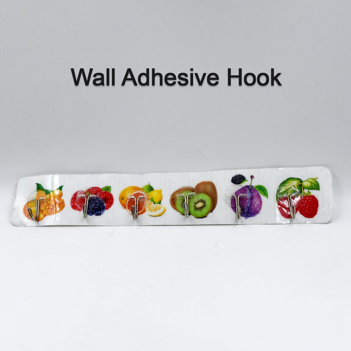 Transparent Adhesive Wall Hook – Premium, Strong & Multiuse ( 6pc ) by Your Brand