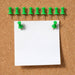 Green Plastic Push Pins Thumb Tacks for Notice Board (10 Pc) by Your Brand