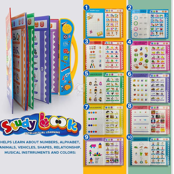 Interactive Intelligence Learning Book with Sound & Phonics (1 Set) by Your Brand