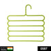5 in 1 Multipurpose Plastic Hanger, Assorted (5-Layer) by Your Brand