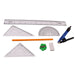 9 in 1 Stationery Set for School Student Office, Draft Rulers by Your Brand