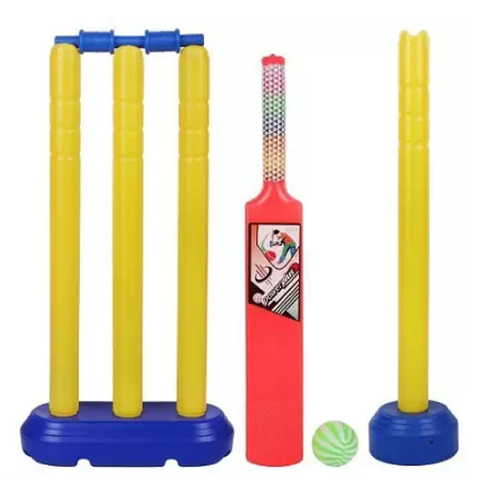 Plastic Cricket Set with Stump,Ball and Bat Kit by Your Brand