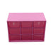 Organizer for small items with 9 grid sections and hanging hole