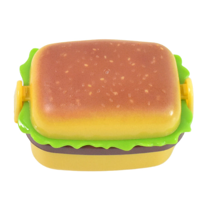 Plastic Burger Shape Small Size Double Hole Sharpener With Eraser (1 Set) by Your Brand