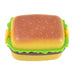 Plastic Burger Shape Small Size Double Hole Sharpener With Eraser (1 Set) by Your Brand
