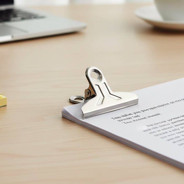 Heavy Duty Metal Paper Clamp Clips (4 Pc) by Your Brand