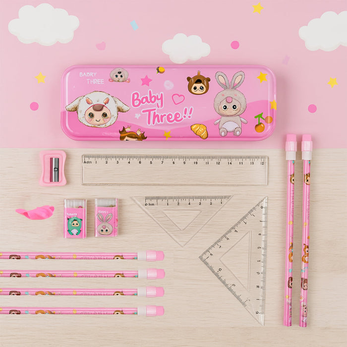 Cartoon Stationery Gift Set for Kids (14 Pc) by Your Brand