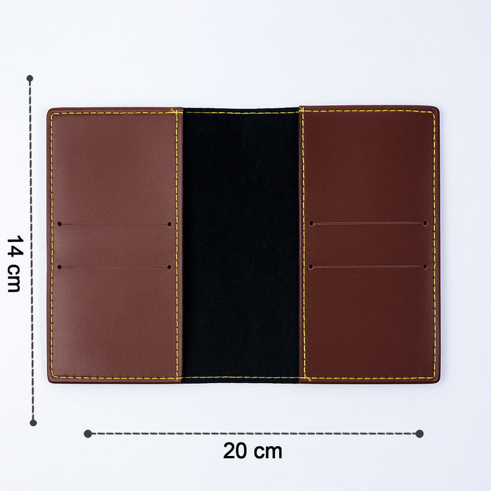 PU Leather Multipurpose Card Holder & Slim Travel Wallet (1 Pc) by Your Brand