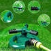 3 Arm 360° Sector Rotating Water Sprinkler Garden Pipe Hose Irrigation Yard by Your Brand