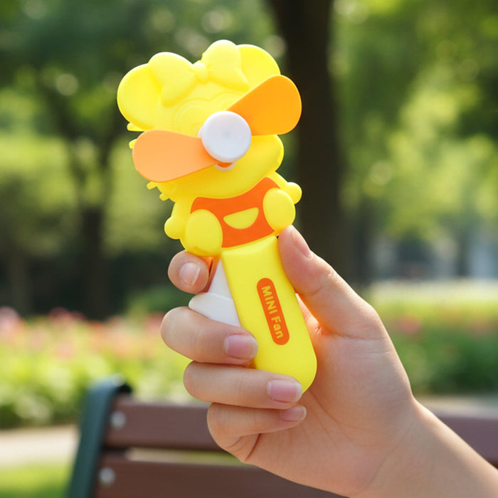 Hand Press Mini Portable Fan Toy (1 Pc, Mix Color & Design) by Your Brand