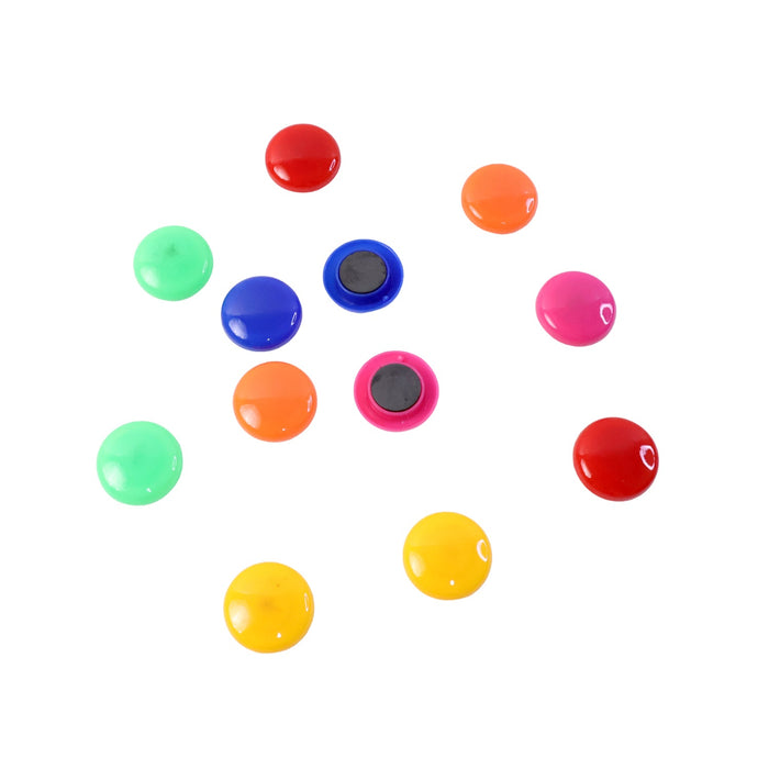 Colorful Round Refrigerator Magnets Set (12 Pc Set) by Your Brand