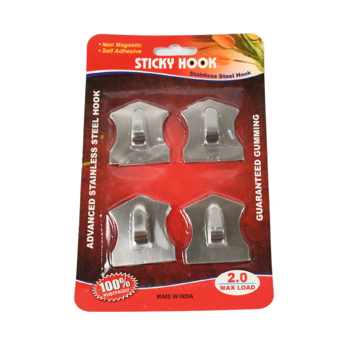 Self-Adhesive Stainless Hooks – Waterproof for Robes, Coats & Towels