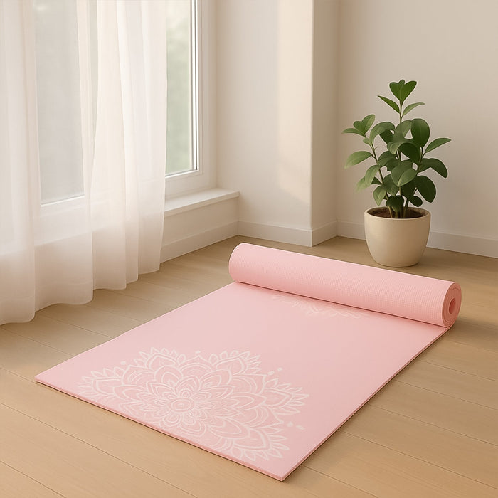 Premium Non-Slip Printed Yoga Mat (Mix Color – 1 Pc) by Your Brand