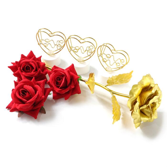 Romantic Heart Love Table Decor Gift Set (1 Set) by Your Brand