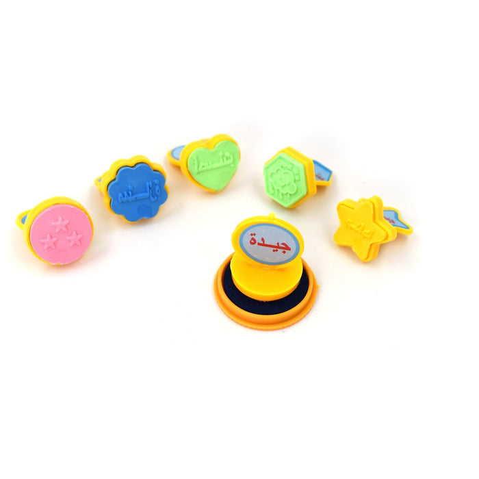 Unique Different Shape Stamps 7 pieces for Kids Prefect Gift for Teachers by Your Brand