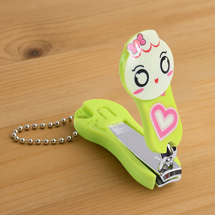 Cute Cartoon Nail Clipper with Keychain Portable Nail Cutter (1 Pc) by Your Brand